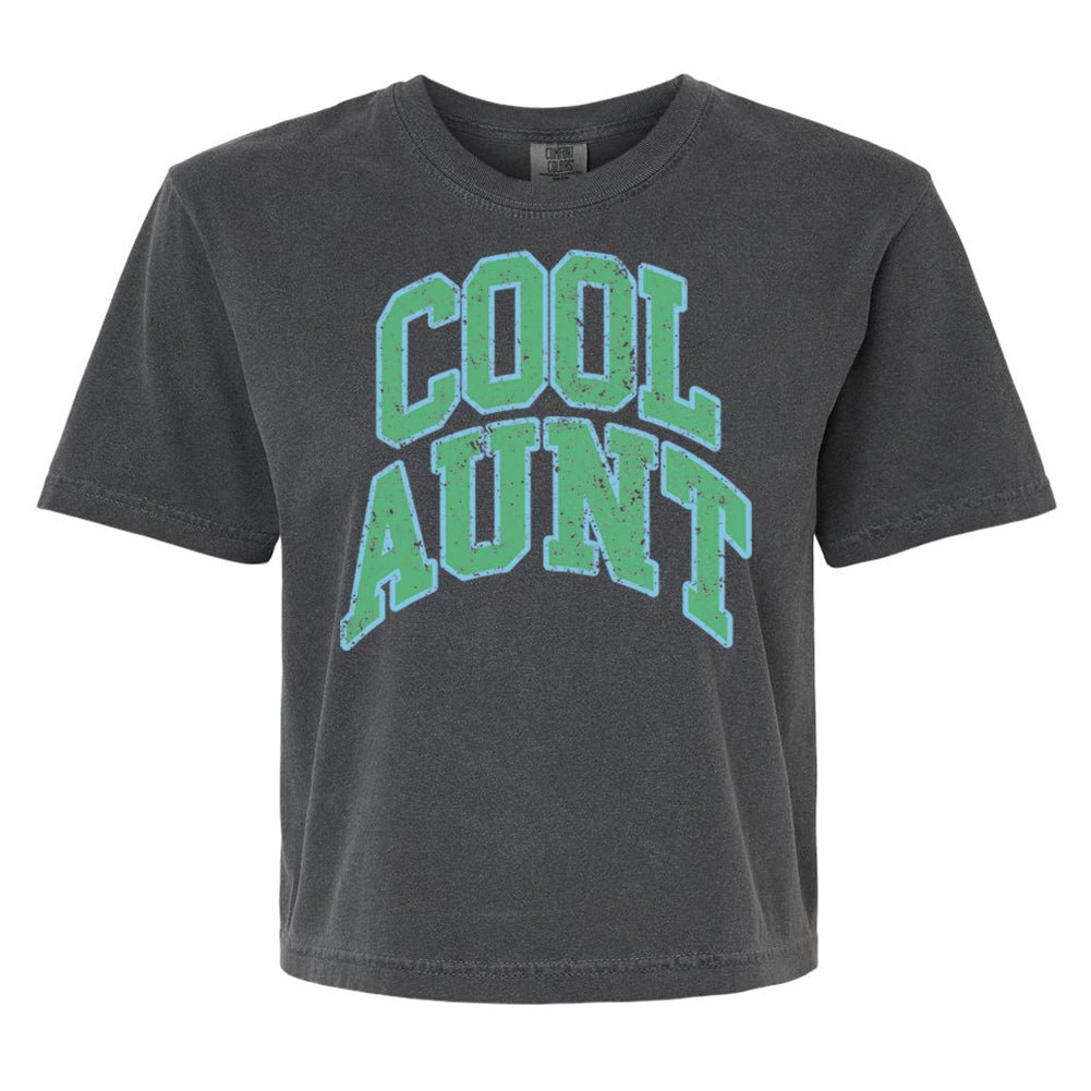 'Varsity Cool Aunt' Boxy T-Shirt from United Monograms