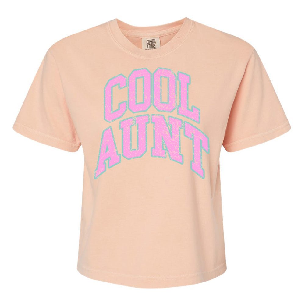 'Varsity Cool Aunt' Boxy T-Shirt from United Monograms