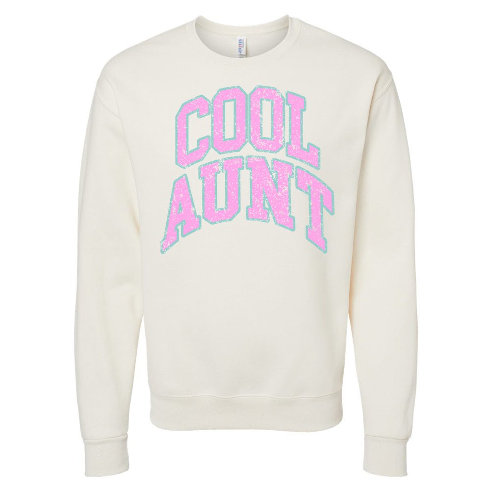 'Varsity Cool Aunt' Crewneck Sweatshirt from United Monograms