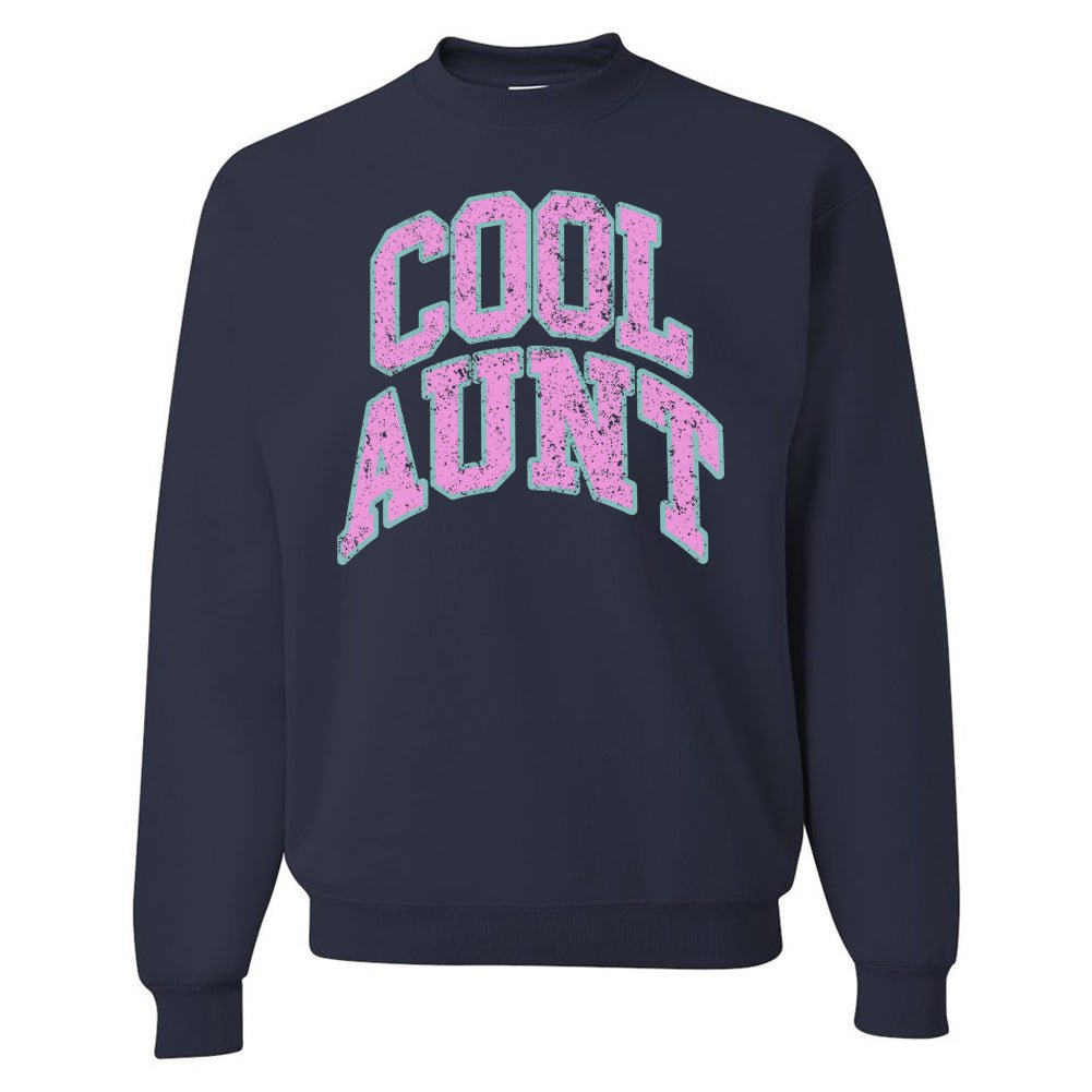 'Varsity Cool Aunt' Crewneck Sweatshirt from United Monograms
