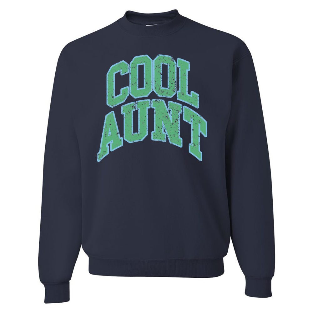 'Varsity Cool Aunt' Crewneck Sweatshirt from United Monograms
