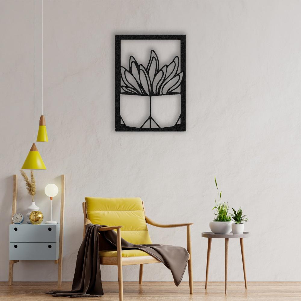 Vase with Succulent Metal Wall Art from VITAHOME DESIGN LLC