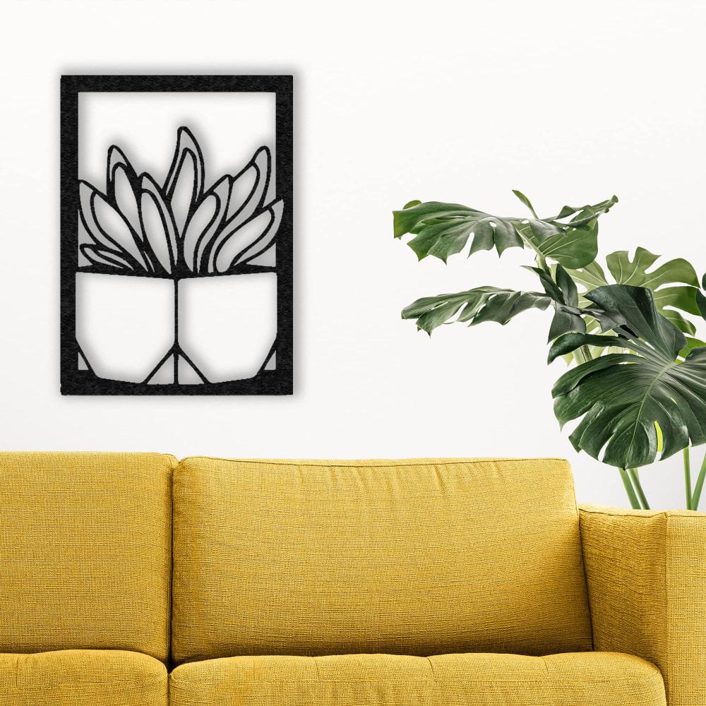 Vase with Succulent Metal Wall Art from VITAHOME DESIGN LLC