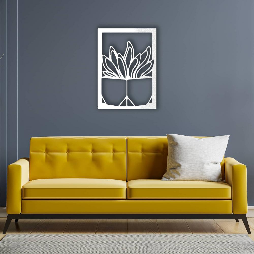 Vase with Succulent Metal Wall Art from VITAHOME DESIGN LLC