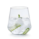 Libbey Hammered Base All-Purpose Stemless Wine Glass, 17.75-ounce, Set of 8 from Libbey