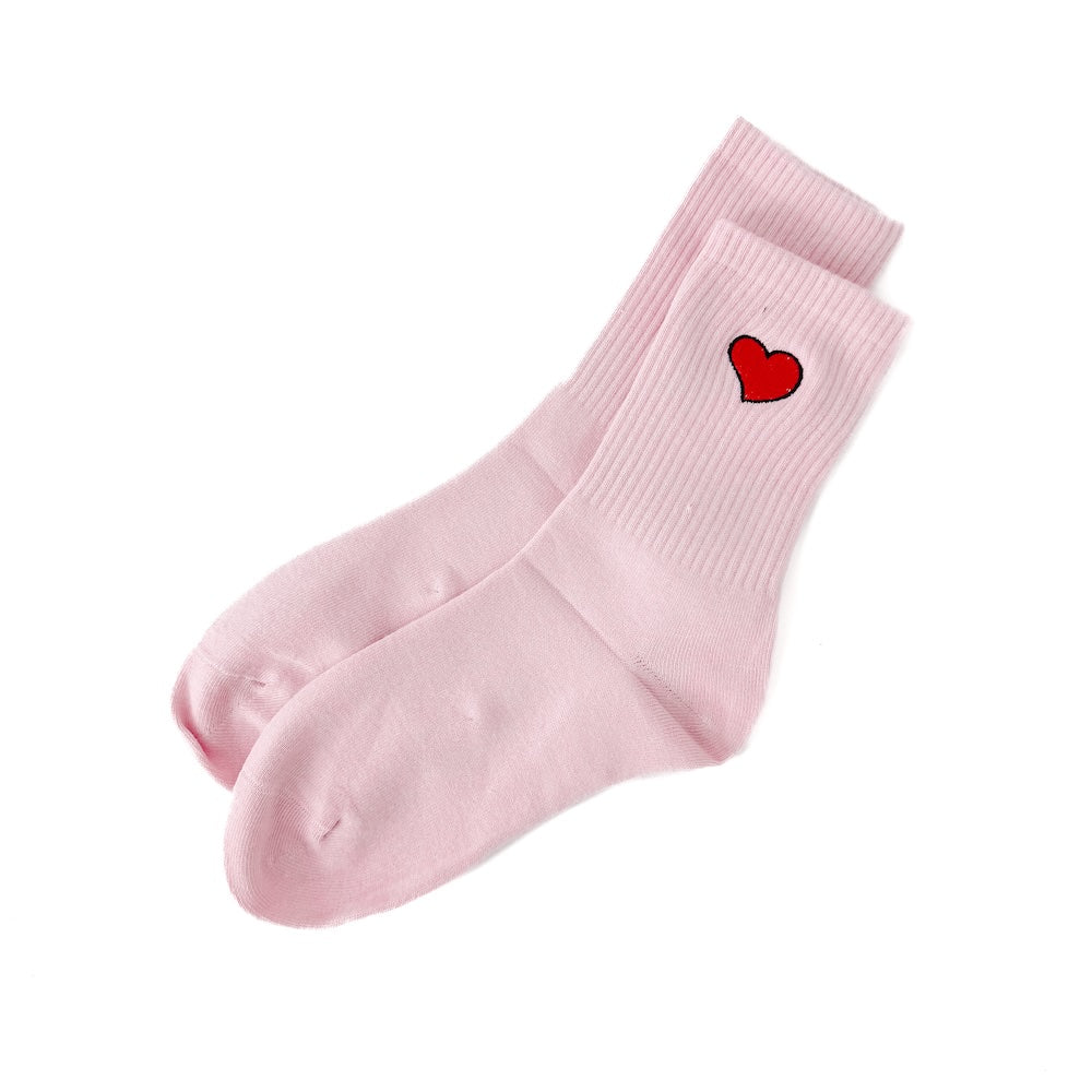 My Heart Valentines Mid-Calf Socks from Pretty Simple