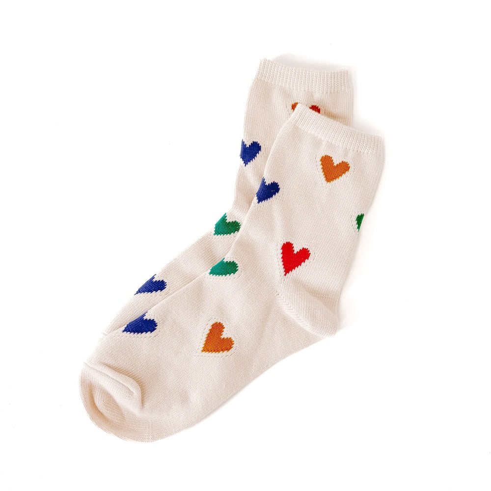 Forever and Always Valentines Heart Mid-Calf Socks from Pretty Simple