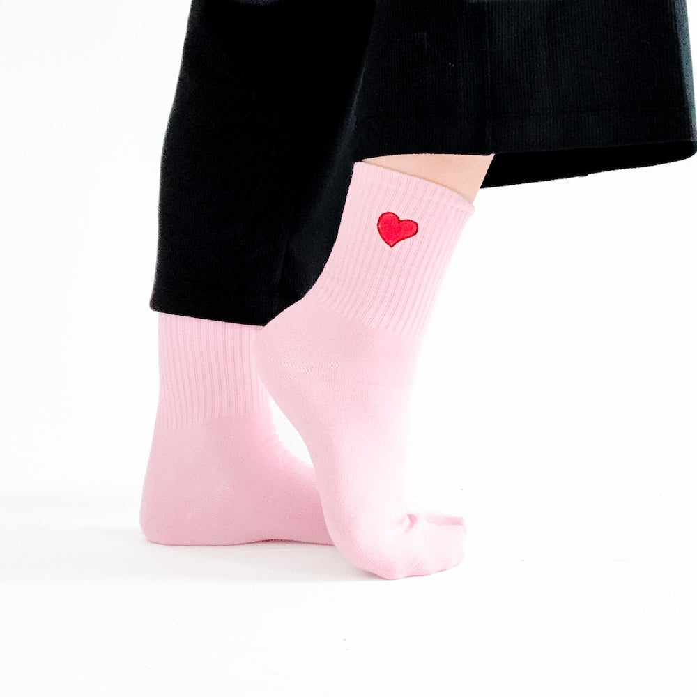 My Heart Valentines Mid-Calf Socks from Pretty Simple