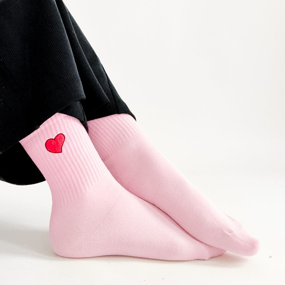 My Heart Valentines Mid-Calf Socks from Pretty Simple