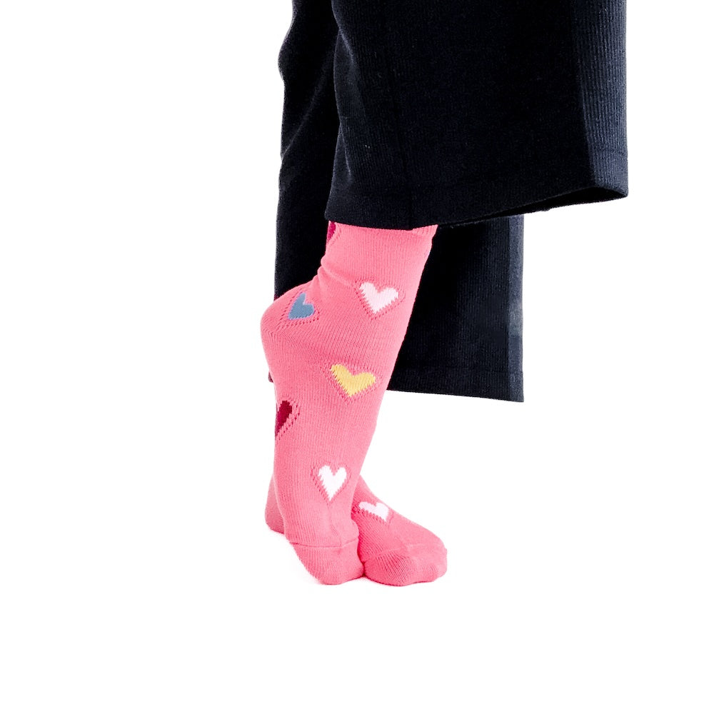 Forever and Always Valentines Heart Mid-Calf Socks from Pretty Simple