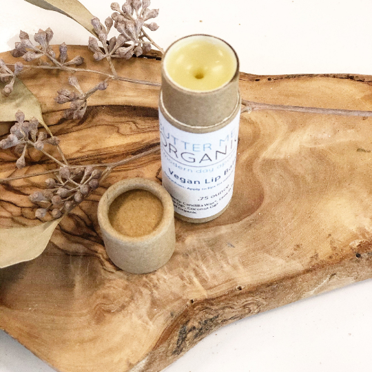 Organic VEGAN Lip Balm / Vegan Lip Gloss / Organic Vegan Compostable Lip Balm from Butter Me Up Organics