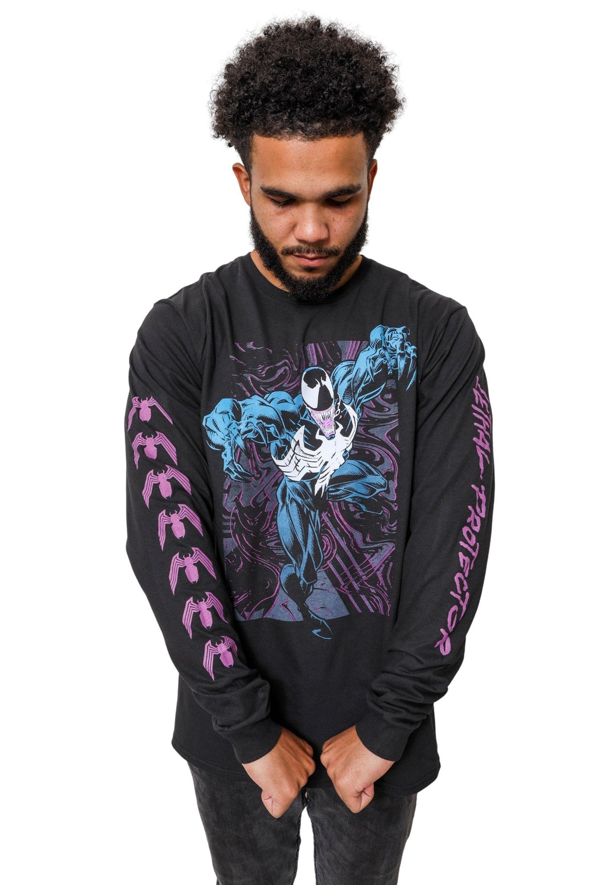 Venom Lethal Protector Dark Soul Marvel Comics Adult Long Sleeve T Shirt From Your Favorite T Shirts