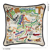 Vermont Hand-Embroidered Pillow from Quirks!