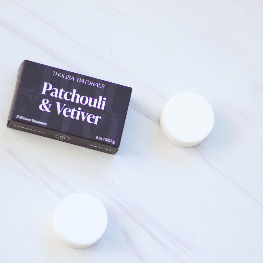 Made for Men Patchouli Vetiver Shower Steamer Duo from Thulisa Naturals
