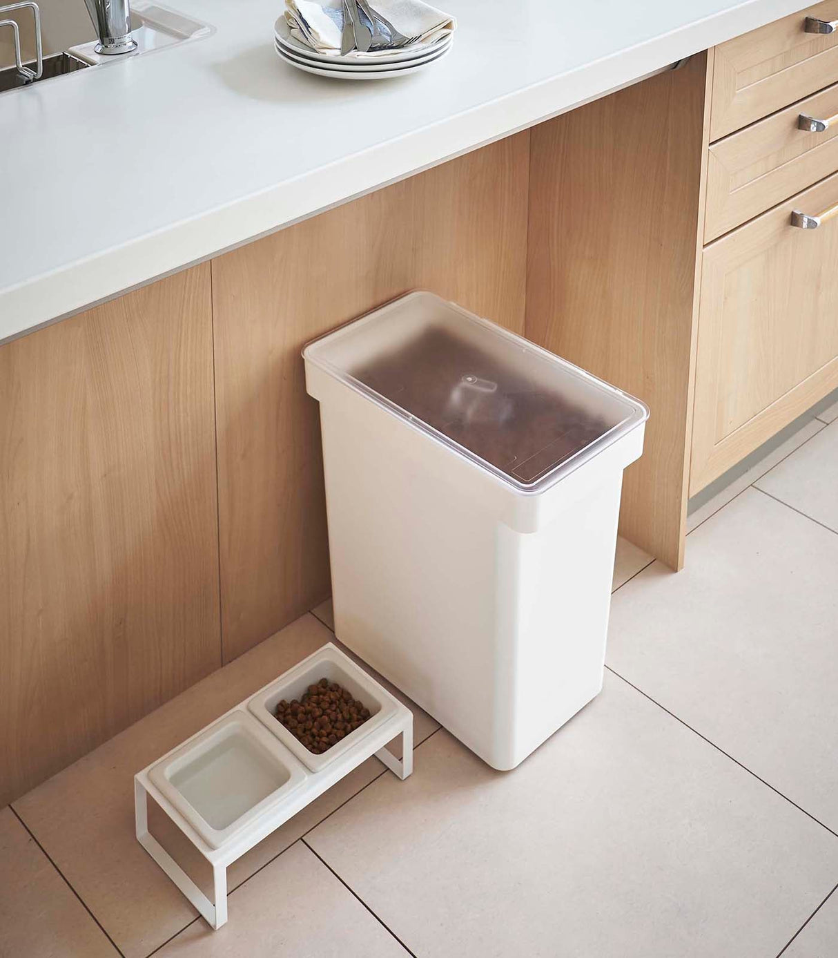 Rolling Airtight Pet Food Container (25 lbs.) from Yamazaki Home