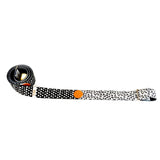 Bowie Yoga Strap – White Stretching Strap w/ Metal Buckles from Yune Yoga