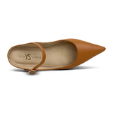 Vida Mule in Whiskey Leather from Yosi Samra