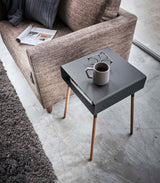 Storage Table - Two Sizes - Steel + Wood from Yamazaki Home
