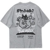 Cute Anime Cat T-Shirt – Vintage Aesthetic Harajuku Kawaii Top From Kawaii Stop