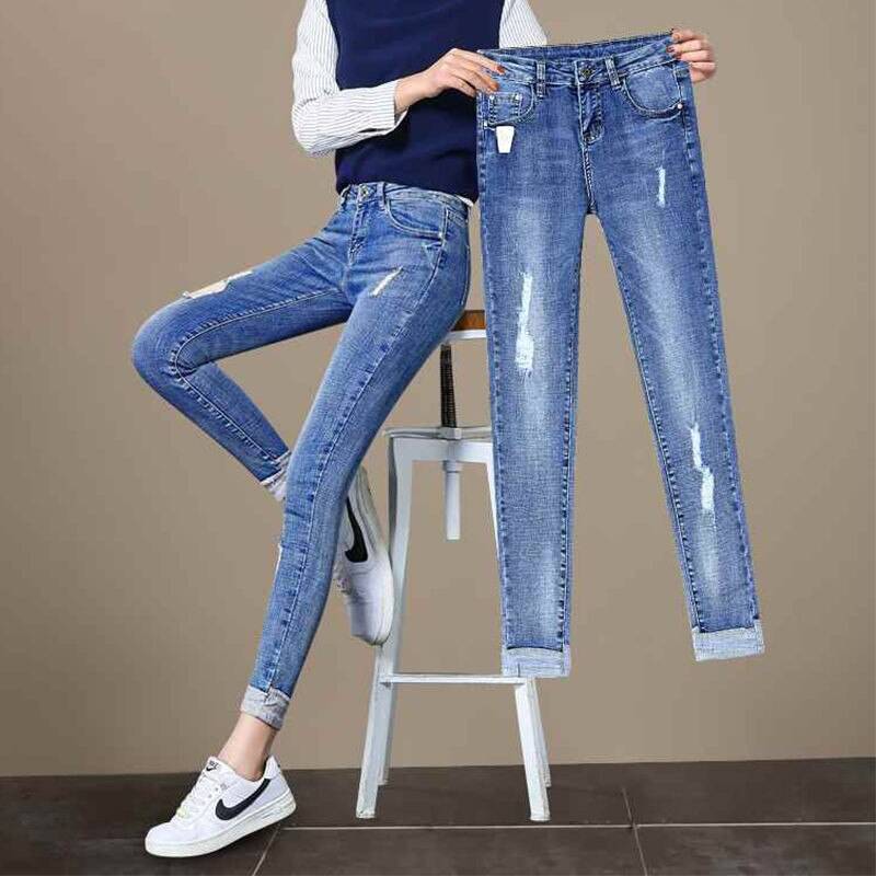 Vintage High Waisted Ripped Jeans From Kawaii Stop
