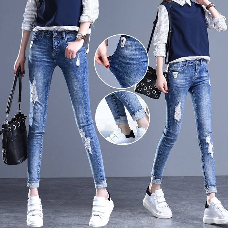 Vintage High Waisted Ripped Jeans From Kawaii Stop