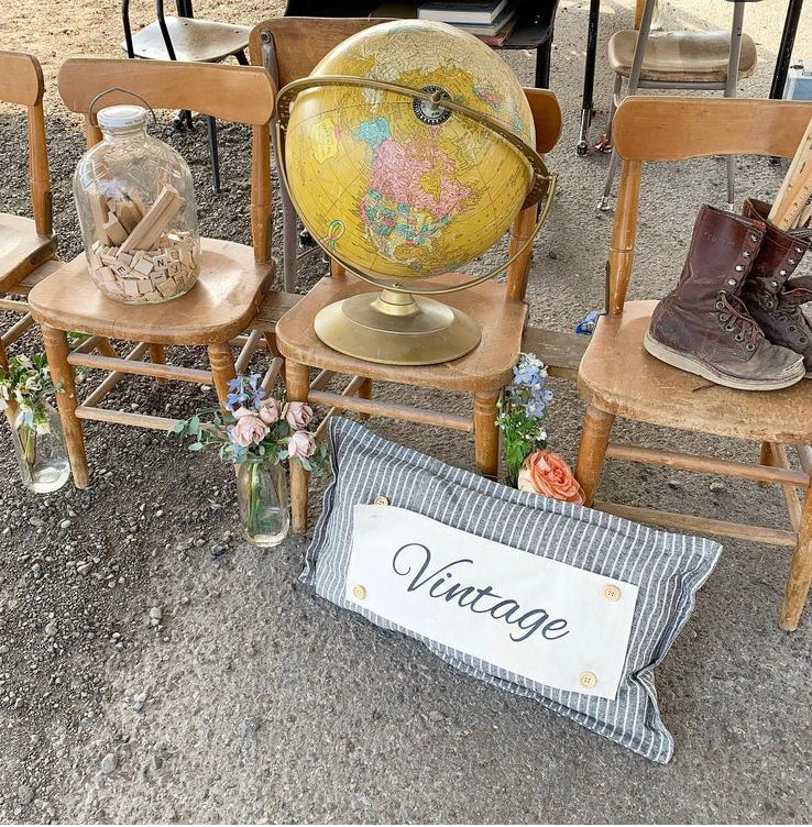 COVER ONLY: DARK CHARCOAL/CREAM STRIPES COVER (no insert) From PillowPanels