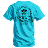 Violence Will Continue Until Morale Improves Men's T-Shirt from Combat Iron Apparel