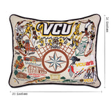 Virginia Commonwealth University (VCU) Collegiate Embroidered Pillow by Cat Studio from Quirks!