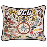 Virginia Commonwealth University (VCU) Collegiate Embroidered Pillow by Cat Studio from Quirks!