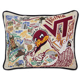 Virginia Tech Collegiate Hand-Embroidered Pillow from Quirks!