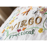 Virgo Astrology Hand-Embroidered Pillow by Cat Studio from Quirks!