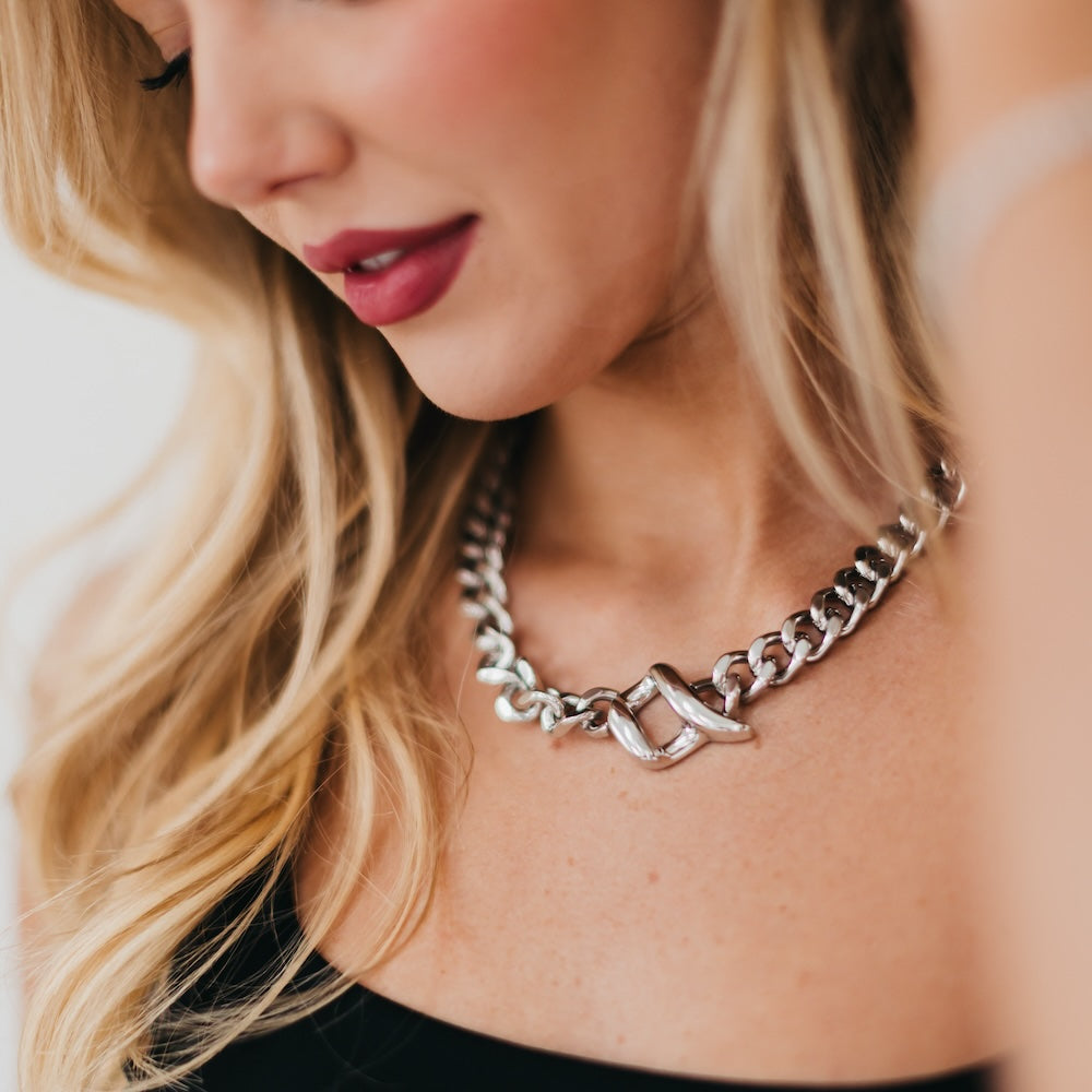 Viviana Chain Statement Necklace - WATERPROOF from Pretty Simple