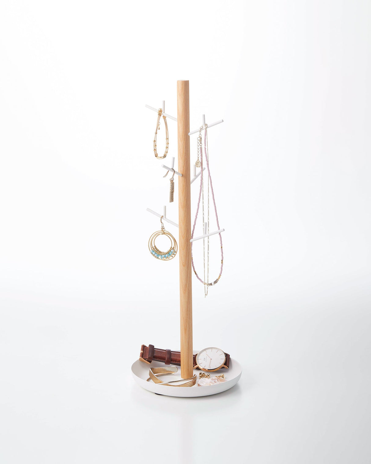 Jewelry + Accessory Stand - Steel + Wood from Yamazaki Home