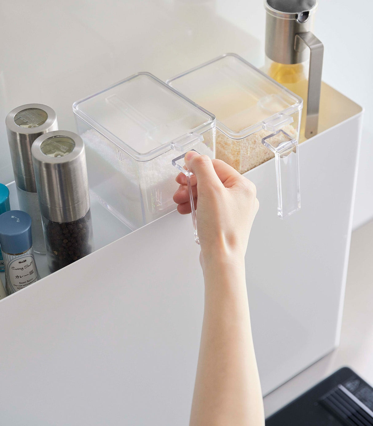 Sliding Drawer Seasoning Rack - Steel from Yamazaki Home