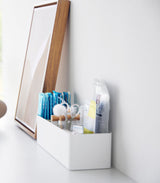 Slim Storage Box - Steel + Wood from Yamazaki Home