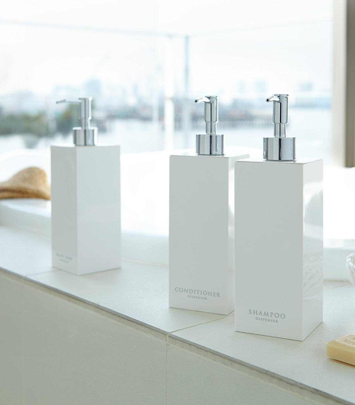 Square Shower Dispenser - Three Styles from Yamazaki Home