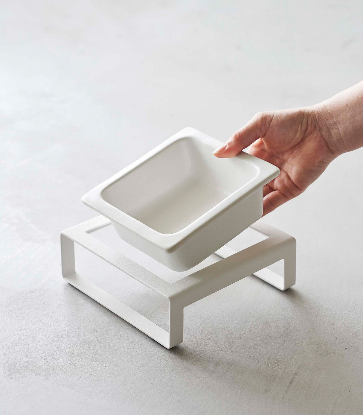 Single Pet Food Bowl - Two Styles - Steel + Ceramic from Yamazaki Home
