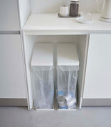 Lidded Garbage Bag Holder - Steel from Yamazaki Home