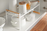Countertop Wire Shelf - Steel + Wood from Yamazaki Home