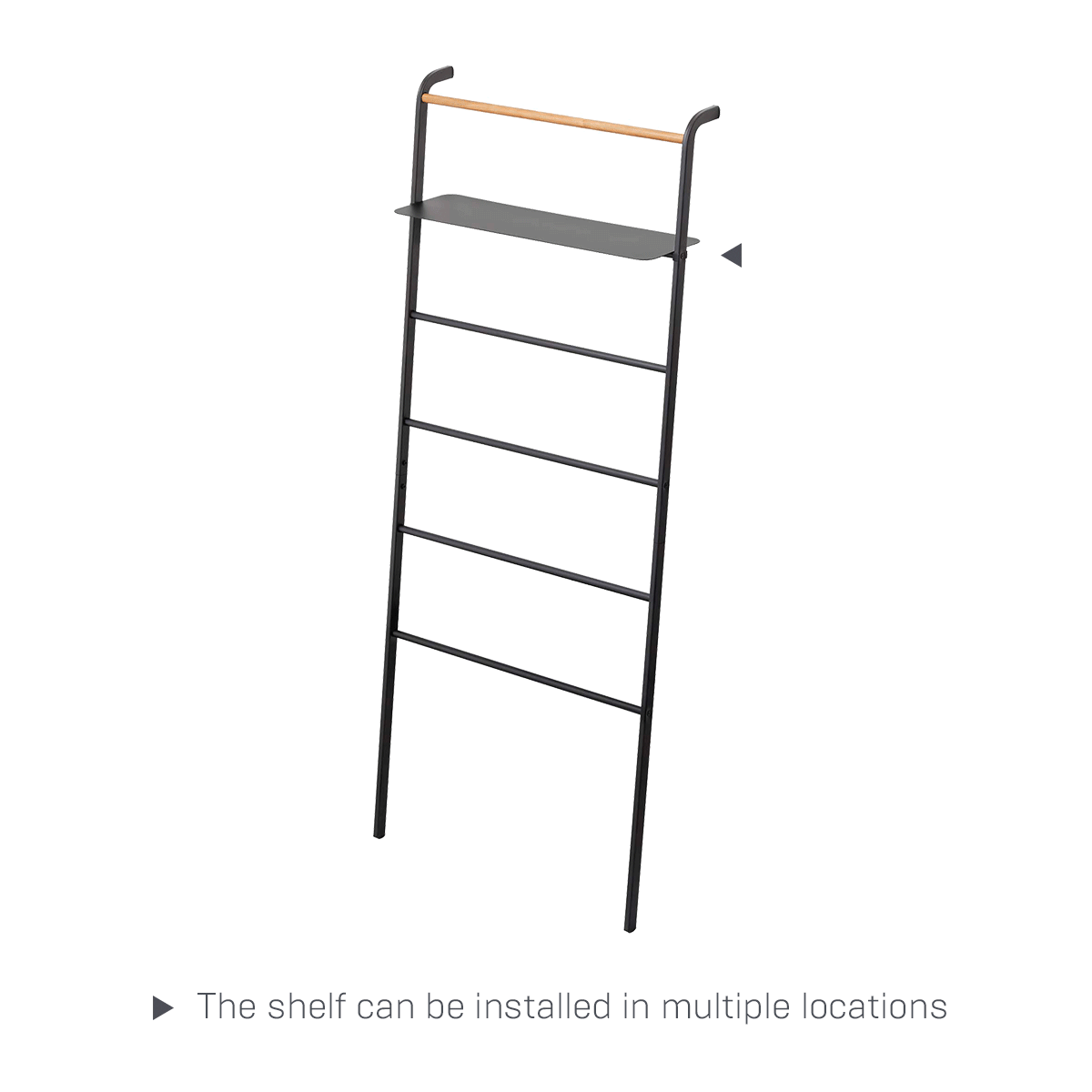 Leaning Storage Ladder - Two Styles - Steel from Yamazaki Home