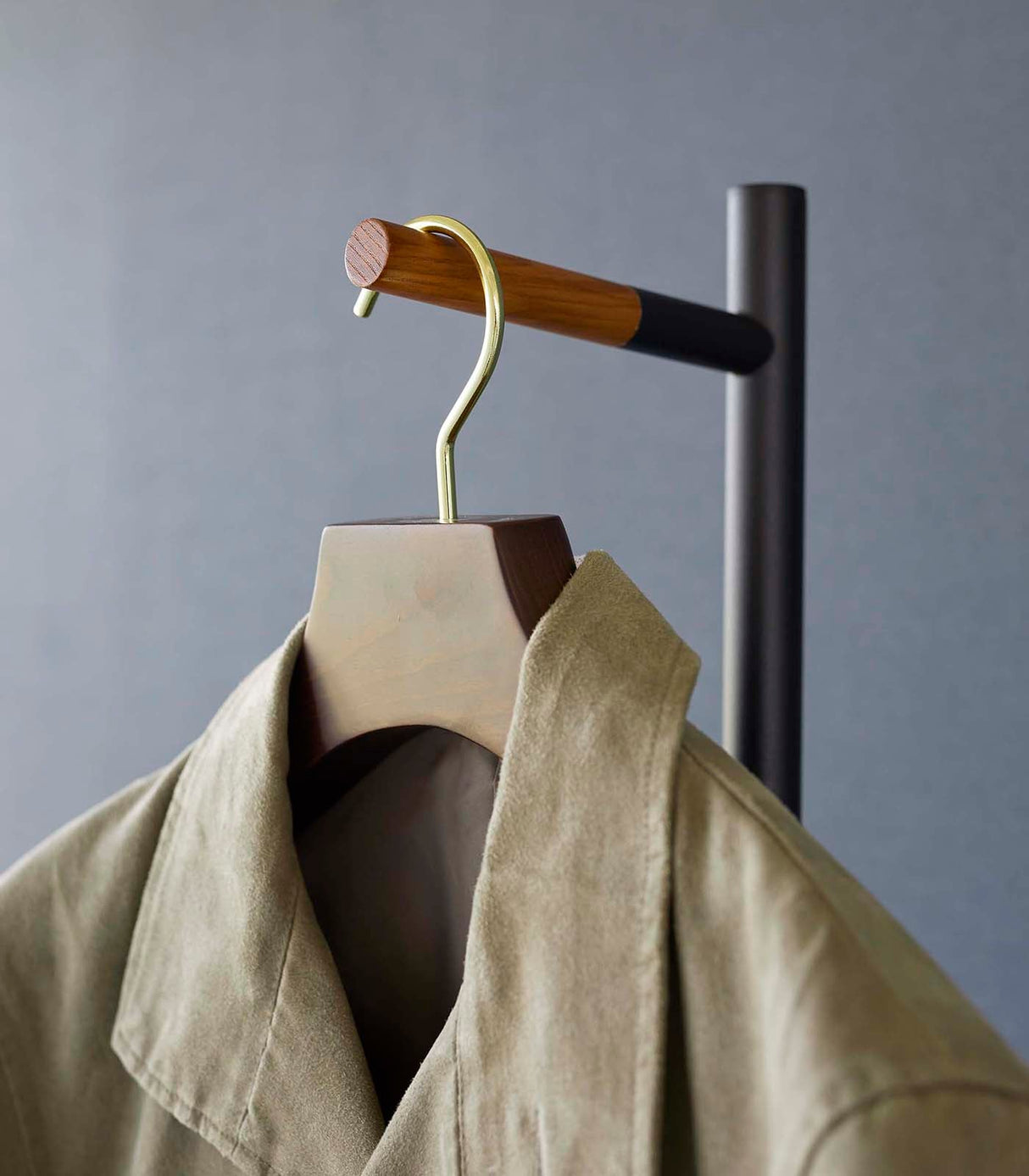 Coat Rack (63.98" H)  - Steel + Wood from Yamazaki Home