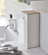Two-Sided Tissue Case - Steel + Wood from Yamazaki Home