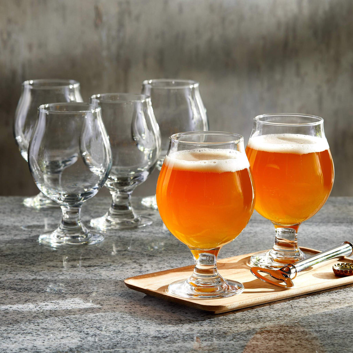 Libbey Entertaining Essentials Belgian Glasses, 13-ounce, Set of 6 from Libbey