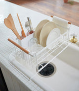 Over-the-Sink Dish Rack - Steel + Wood from Yamazaki Home