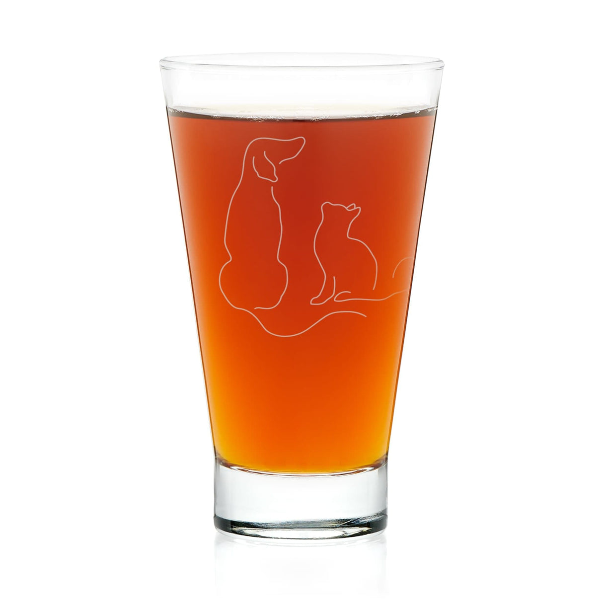 Libbey Modern Pets BFF's Hi-Ball Glasses, 14-ounce, Set of 4 from Libbey