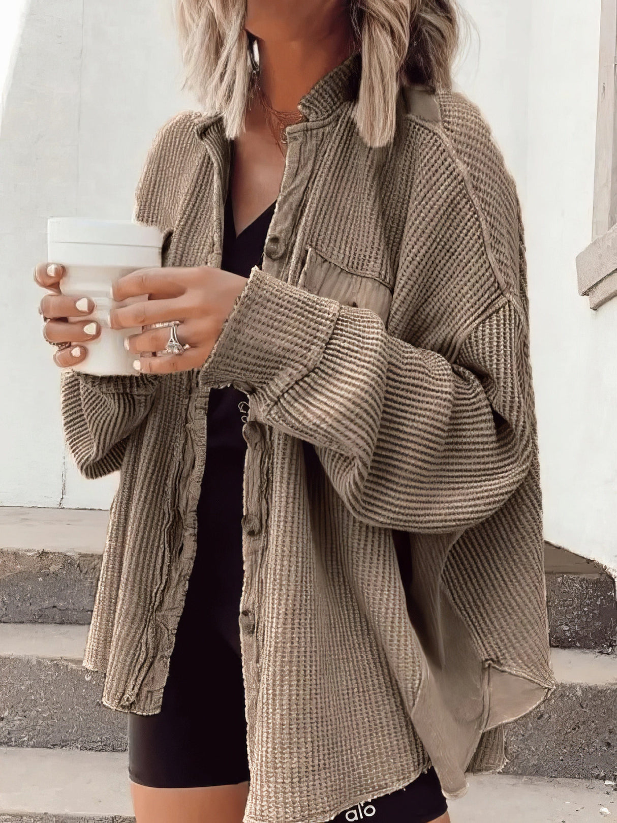 Chunky Knit Long Cardigan Coat from MsDressly