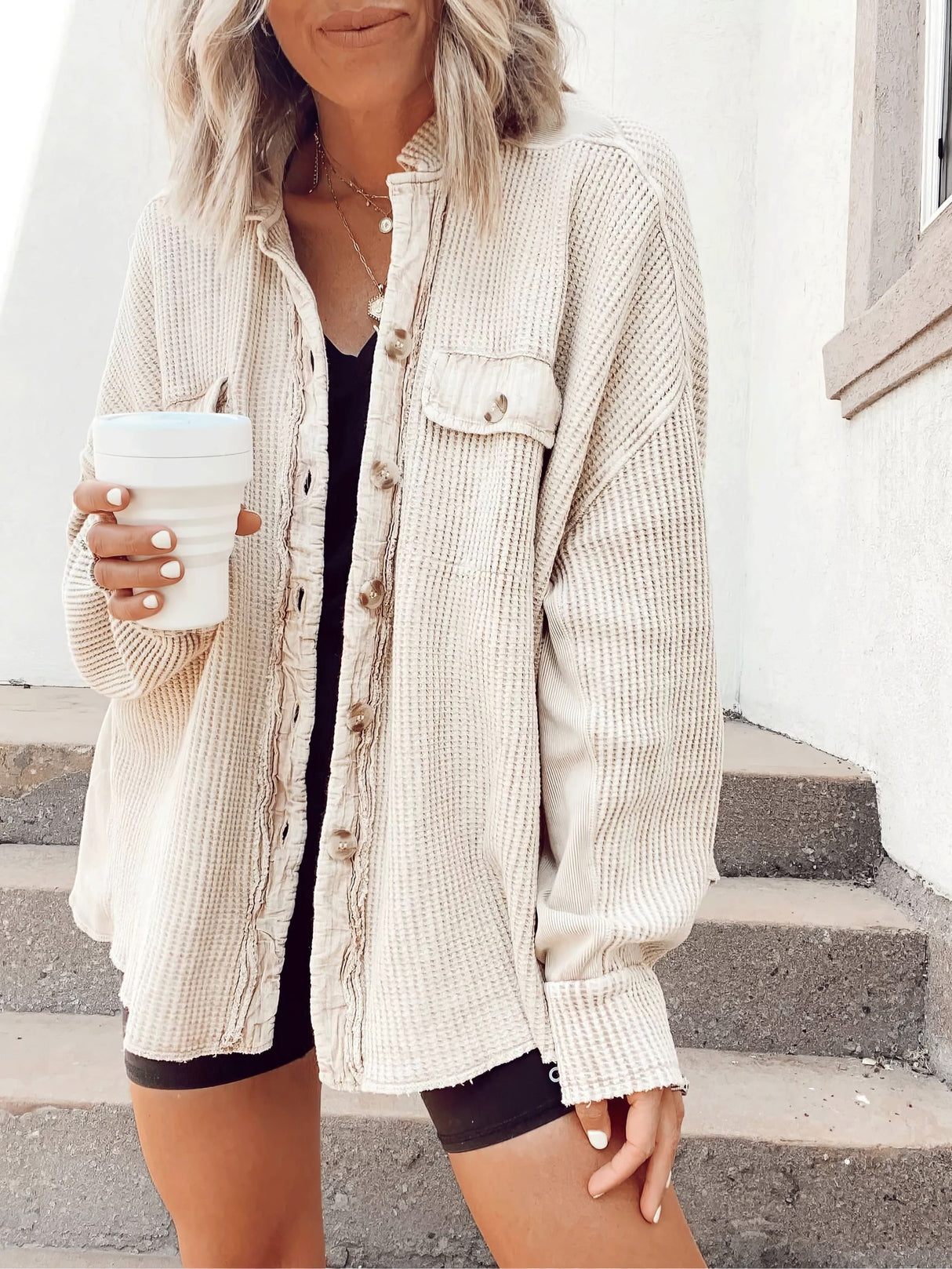 Chunky Knit Long Cardigan Coat from MsDressly