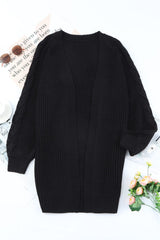 Chunky Knit Long Cardigan Coat from MsDressly