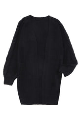 Chunky Knit Long Cardigan Coat from MsDressly