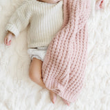 WAFFLE KNIT MINI BLANKETS From Saranoni